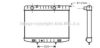 AVA QUALITY COOLING OL2214 Radiator, engine cooling